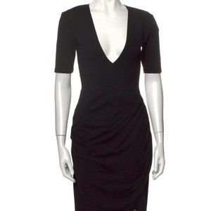 NEW Fleur Du Mal Sexy Black Midi Dress S